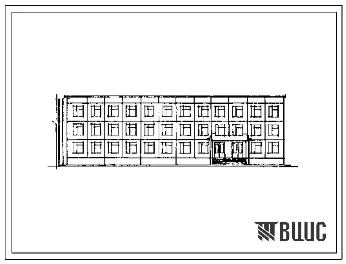 Типовой проект 416-4-114м.87 Бытовой корпус автотранспортного предприятия на 150 грузовых автомобилей (для северных районов). Грунты вечномерзлые
