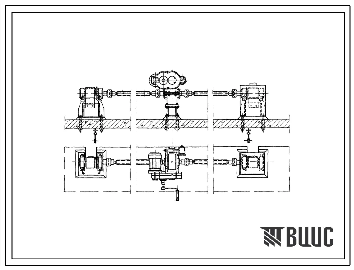 Серия 4.820-10 Канатные подъемники с электроприводом для затворов гидротехнических сооружений  «Модель ЭЛ-67». Материалы для проектирования.