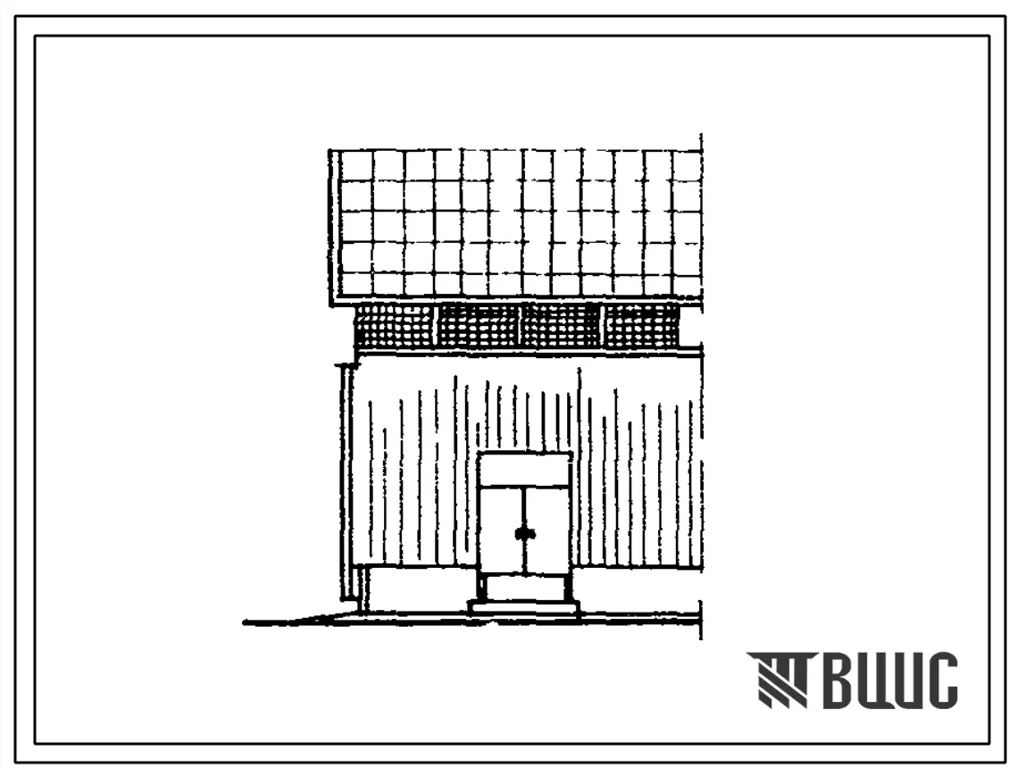 Типовой проект 817-179 Секционный сарай грубых кормов (с деревянными клееными конструкциями)