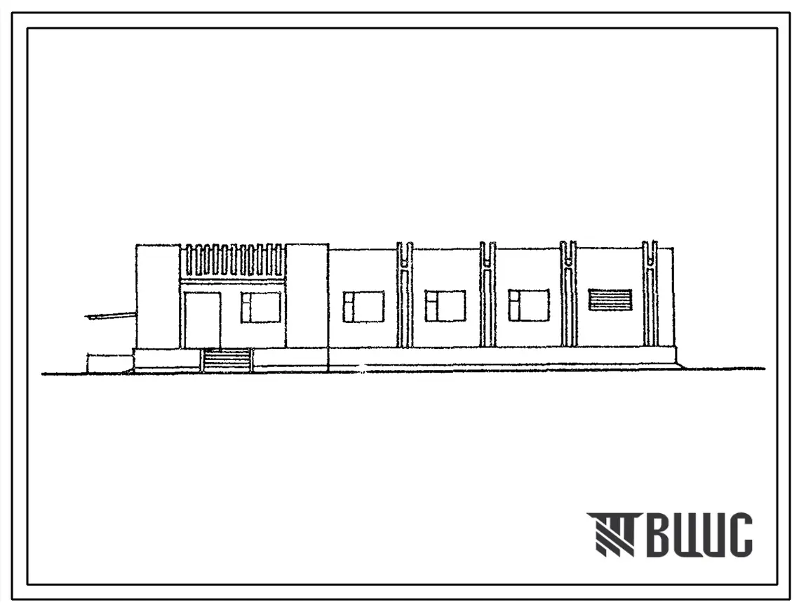 Типовой проект 416-1-235.12.92 Служебно-бытовые помещения на 20 человек для нижних складов ЛЗП