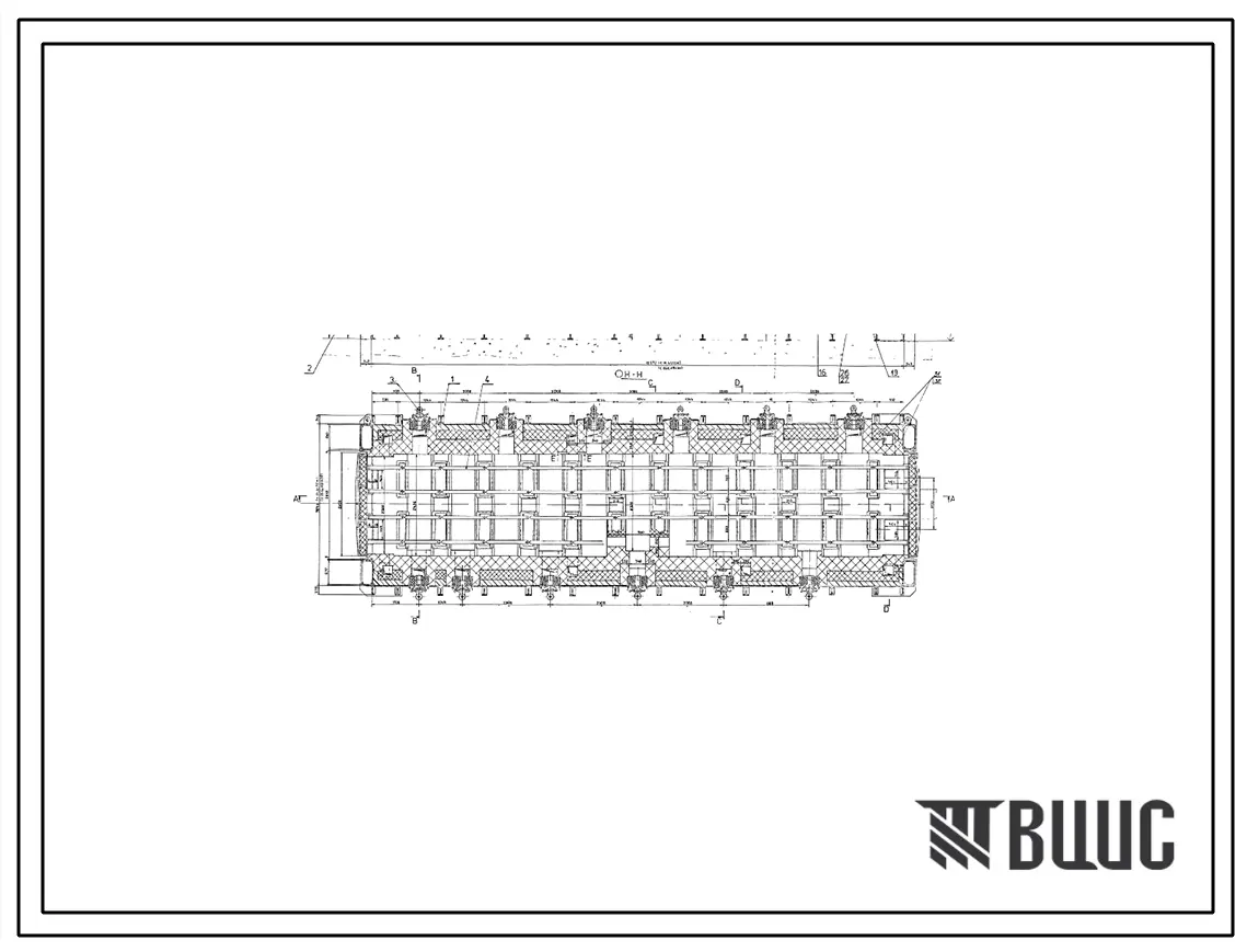 Проект 11592.05 Печь толкательная размерами пода 2,436х11,832 м для изотермического отжига поковок на газе. Футеровка
