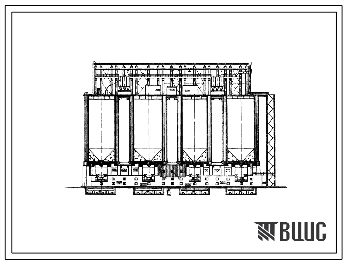 Типовой проект 708-7 Силосы для цемента диаметром 18 м
