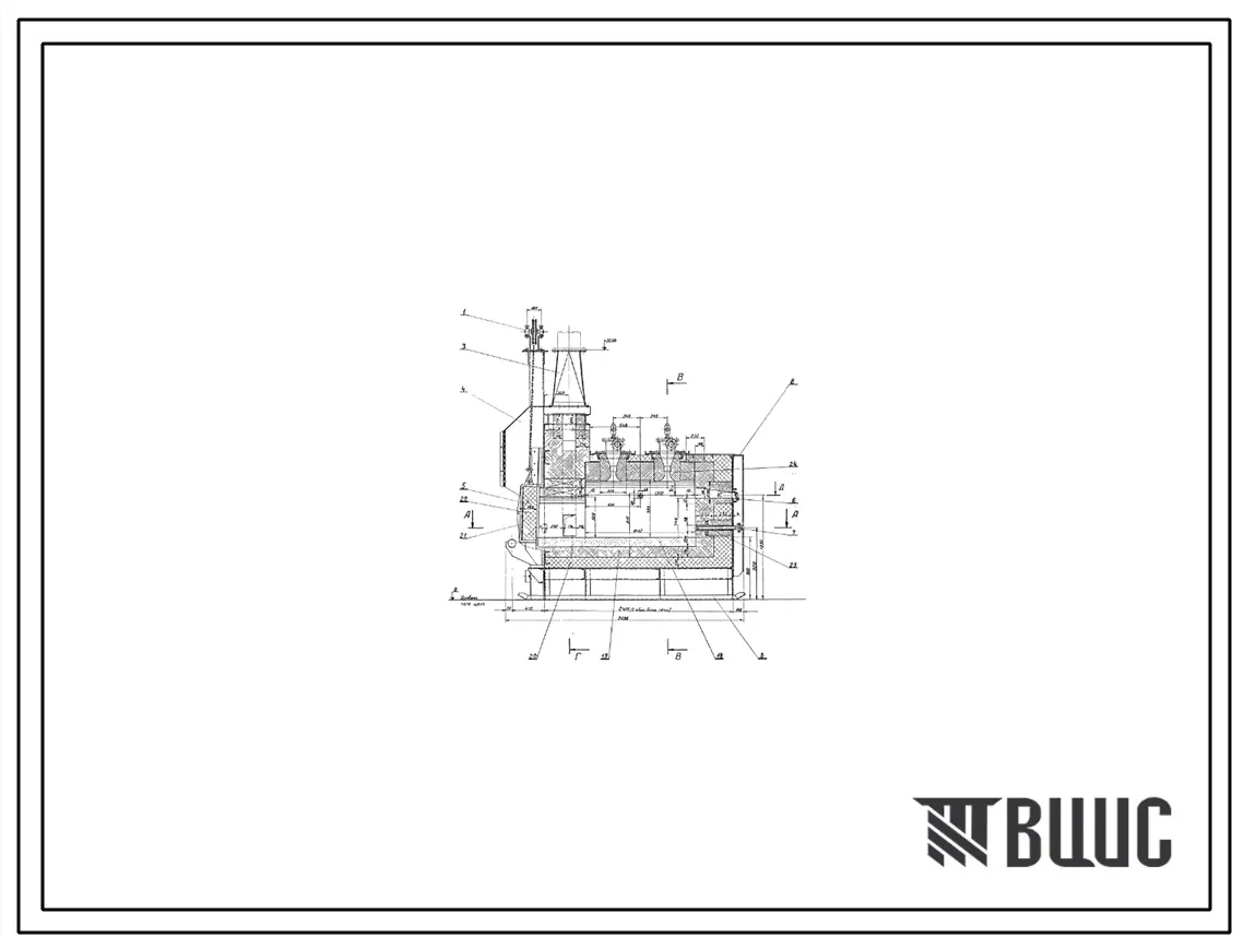 Проект 36528 Печь нагревательная камерная размеры пода 0,7х1,4 м на газе