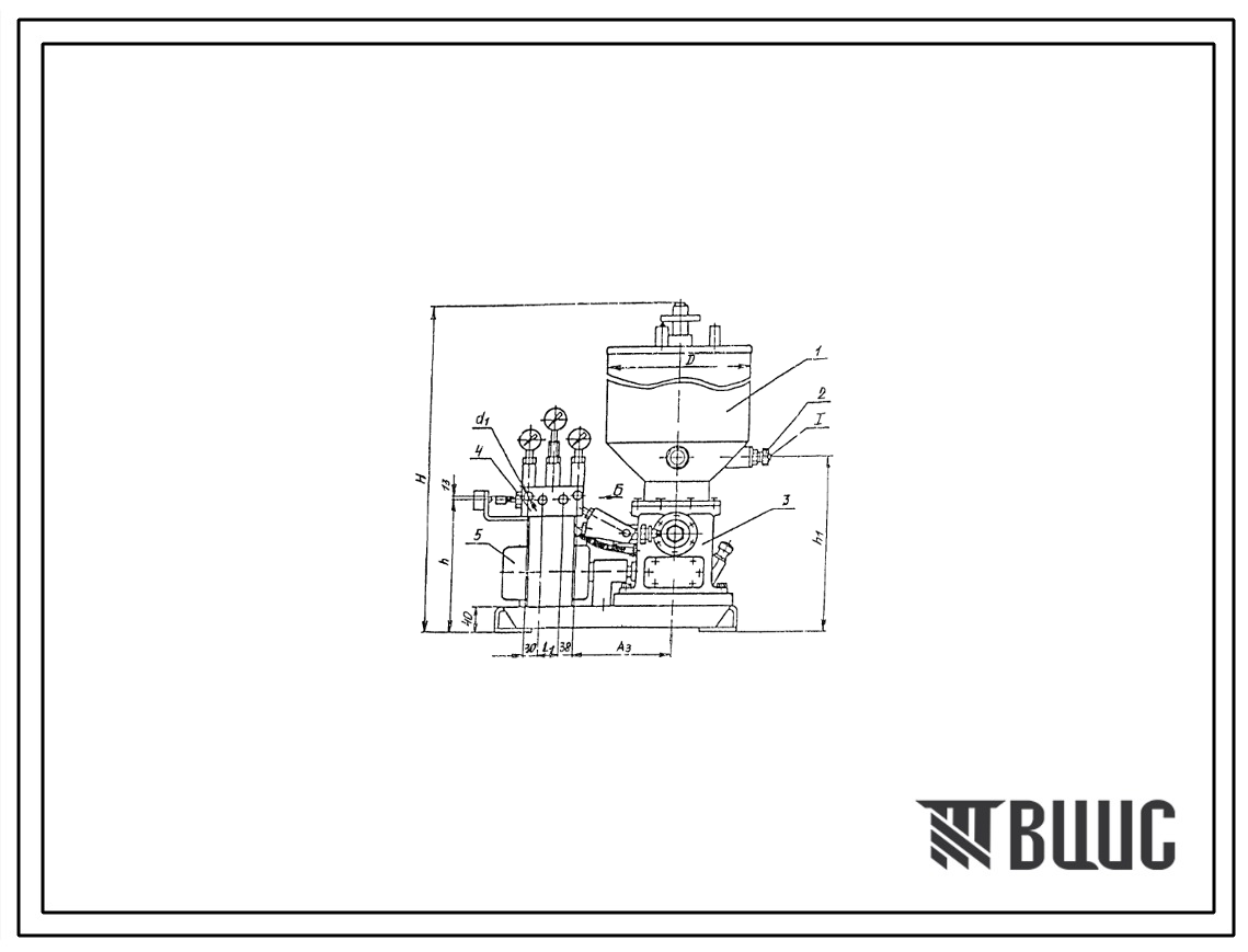 Шифр 0100-1;0160-1;0630-1 Станции смазочные двухмагистральные 0100-1;0160-1;0630-1