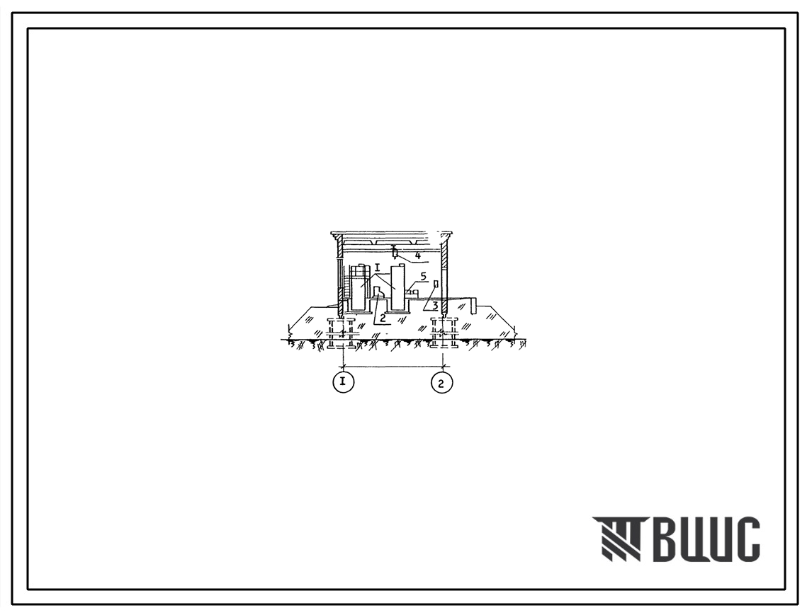 Типовой проект 902-2-57 Здание решеток с двумя механизированными решетками типа РММВ-1000