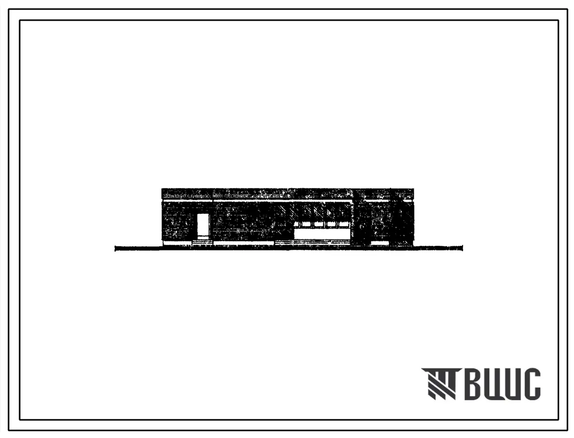 Типовой проект 273-15-17.86 Магазин товаров повседневного спроса торговой площадью 150 м2 (блок «В») общественного центра поселка типа 3. В конструкциях серии 126 с применением серии 1.020-1/83
