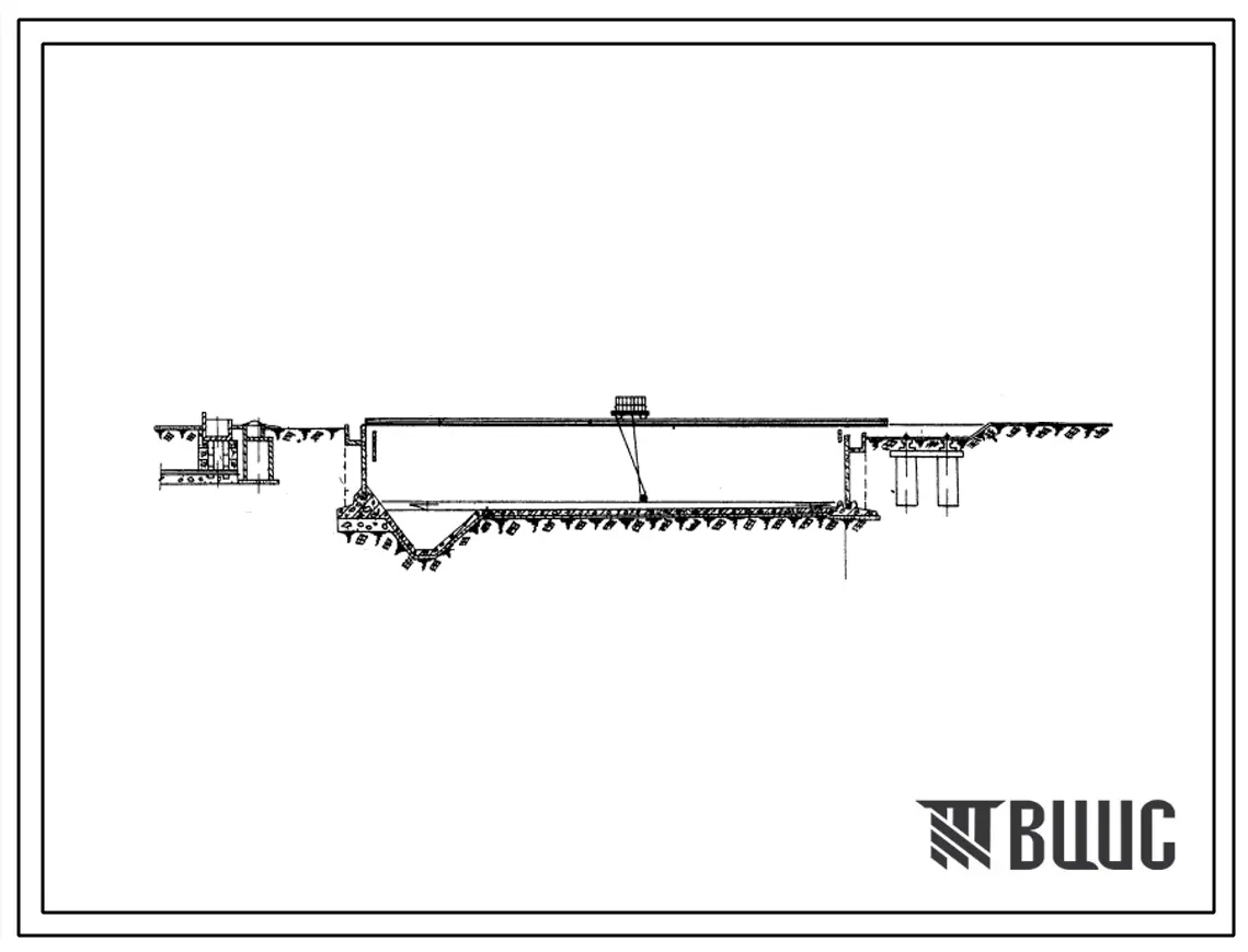 Типовой проект 4-18-775/69 Канализационные горизонтальные отстойники с механизированным удалением осадка.