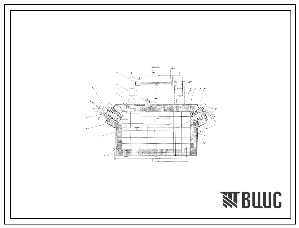Проект ТР59186 Печь отражательная для плавки алюминия площадью до 4 м²