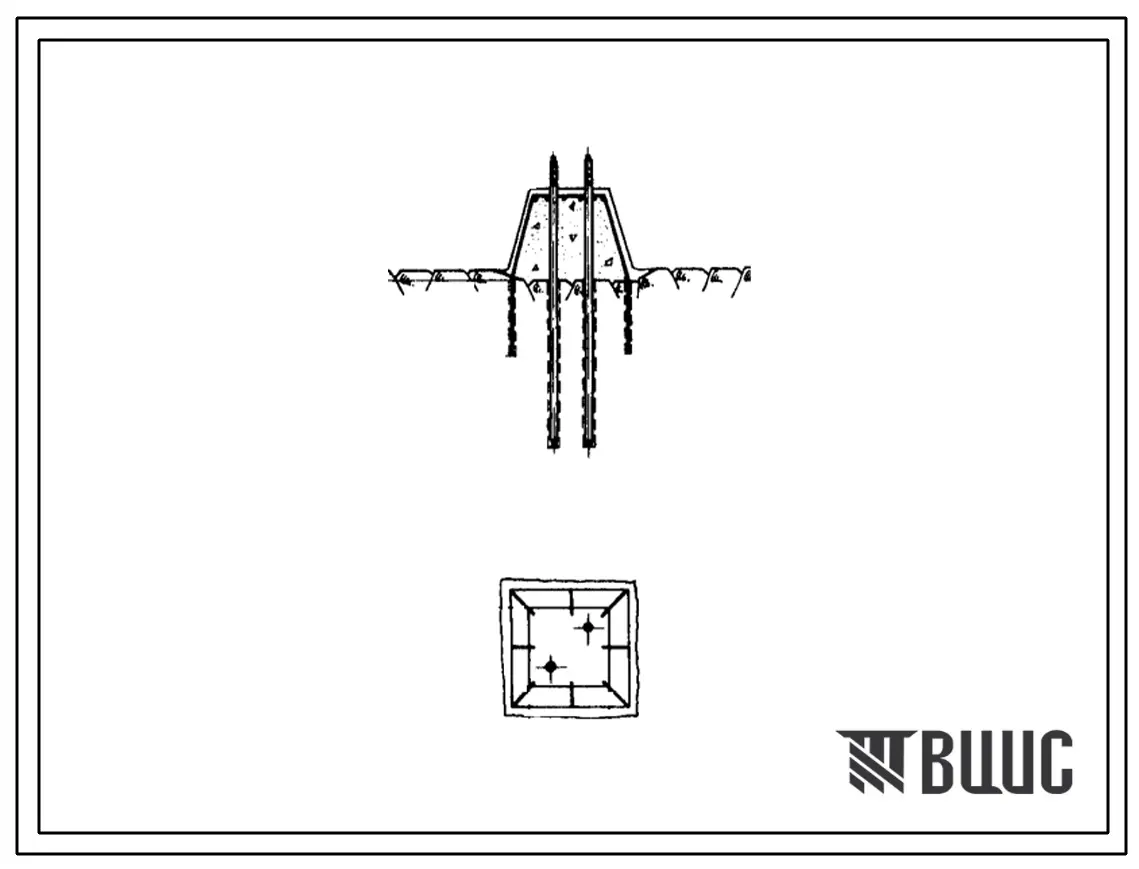 Серия 3.407-62 Специальные фундаменты для крепления унифицированных металлических и железобетонных опор ВЛ 110-330 кВ на скале. Материалы для проектирования.