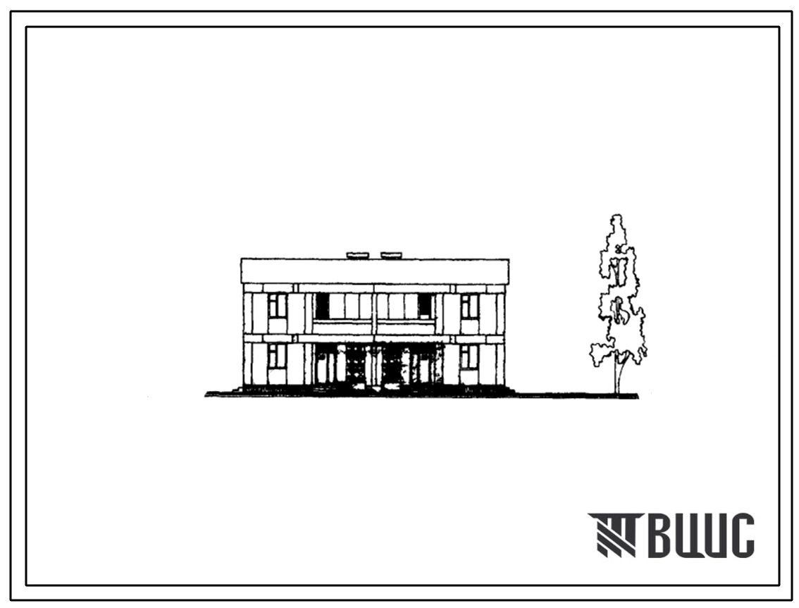Типовой проект 113-211-10с/1 Двухэтажный двухквартирный дом с квартирами типа 5Б. Для строительства в IVА климатическом подрайоне Туркменской ССР сейсмичностью 7 и 8 баллов.