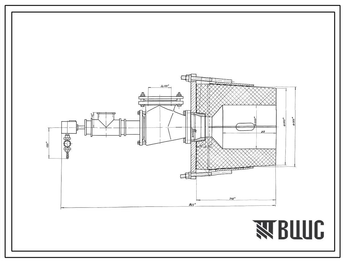 Проект Н7316 Блок горелочный ГДУ-100