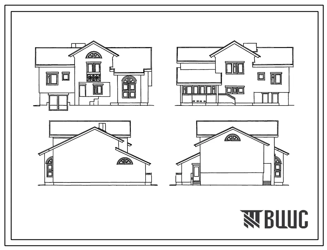 Типовой проект 216-049.90 5-комнатная блок-квартира с хозпомещениями в цокольном этаже (для индивидуального застройщика)