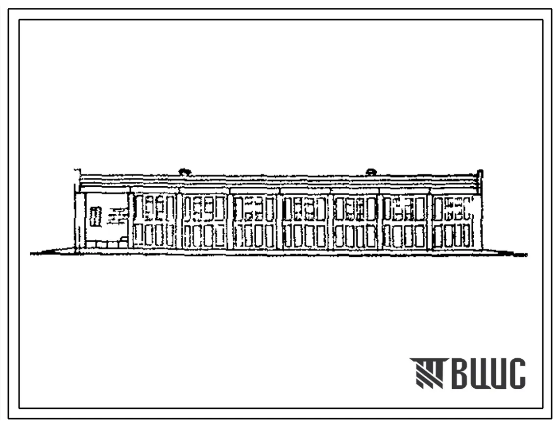 Типовой проект ВП-293-74с (13-70-КК(МК) Гараж-стоянка на 15 спецмашин. Отапливаемый. Сейсмичность 7 и 8 баллов
