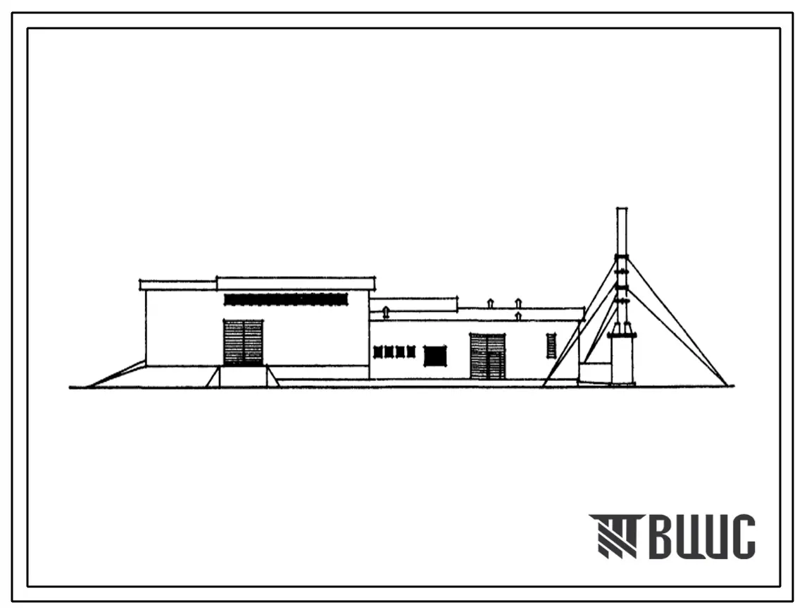 Типовой проект 814-9/68 Кормокухня для свиней производительностью 30 т в смену. Для строительства в районах с расчетной наружной температурой -23 0С. Каркас неполный железобетонный.