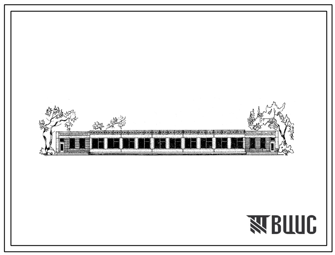 Типовой проект 212-2-135с Детские ясли-сад на 50 мест с увеличением количества мест на летний период до 95 для строительства в 1В и 2В климатических подрайонах, 3 климатическом районе сейсмичностью 7, 8 и 9 баллов