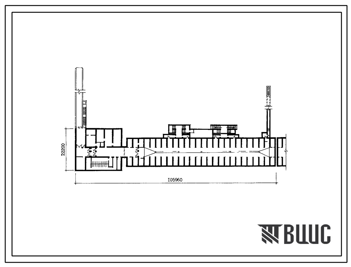 Типовой проект А-II-94/4800-80/2 Гараж-стоянка типа «А» под 6-и секционным жилым домом П30-12
