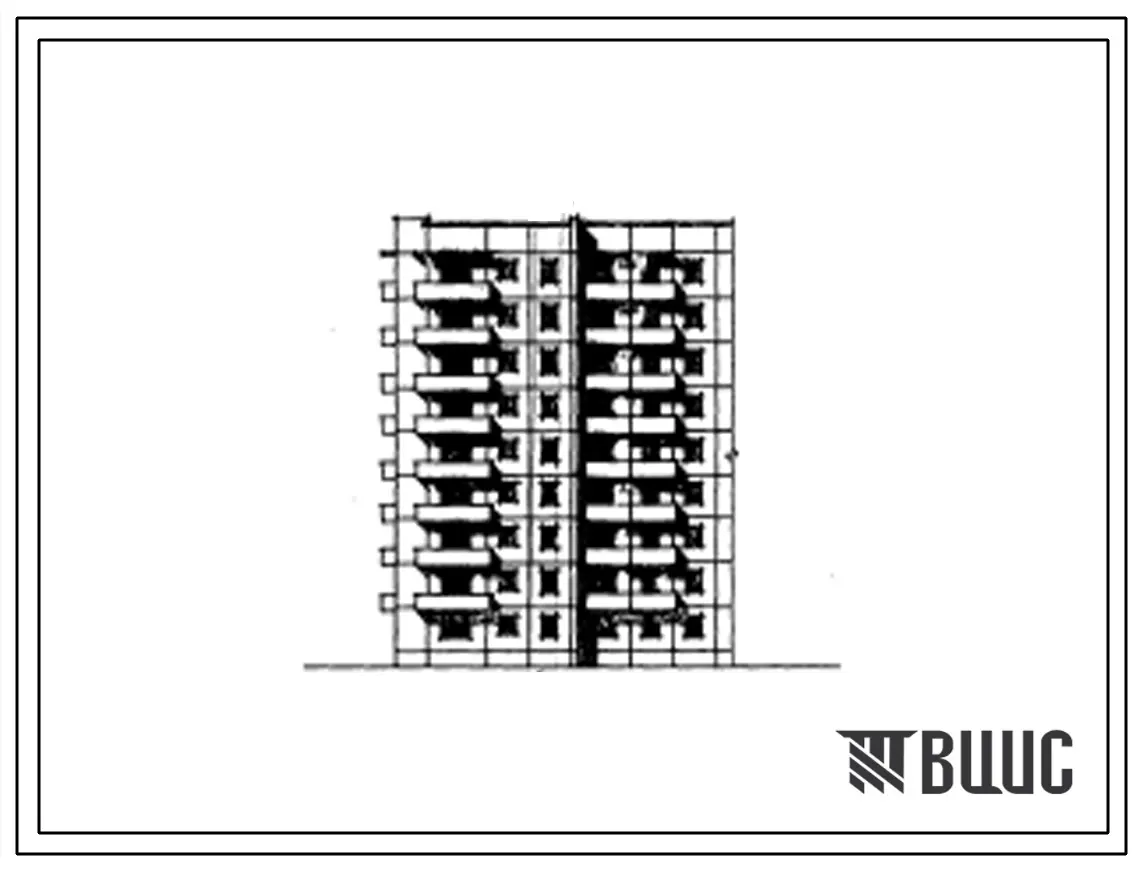 Типовой проект 97-031 Девятиэтажная 36 квартирная угловая левая блок-секция 2Б.2Б.3Б.4Б.