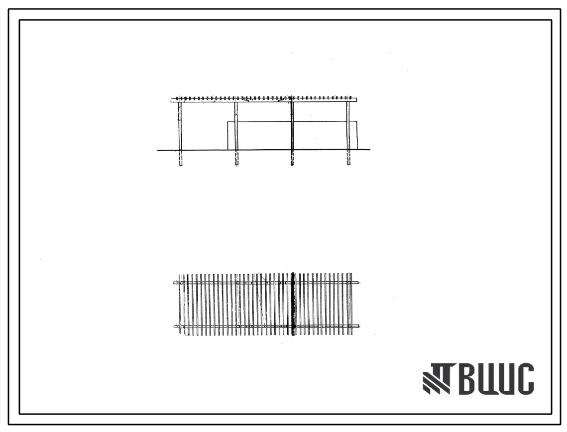Шифр МФ-64 Пергола прямоугольная. Тип 1 (1967 год)
