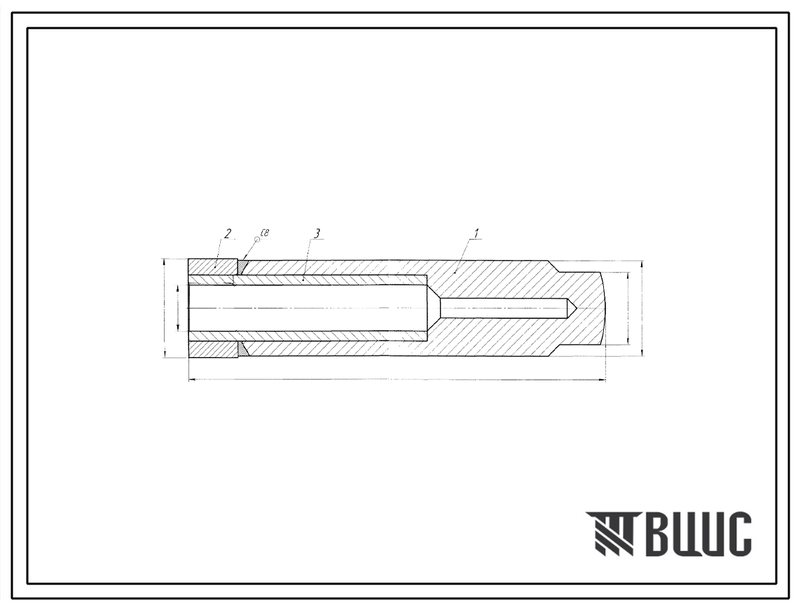 Шифр ОГЦ.04.00.002-01 Винт (заготовка)  ОГЦ.04.00.002-01