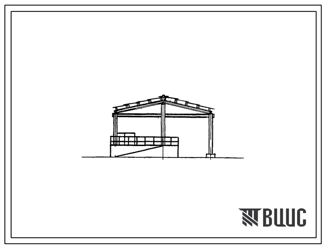 Типовой проект 704-5-3 Открытый склад на 80 баллонов для газообразных продуктов разделения воздуха