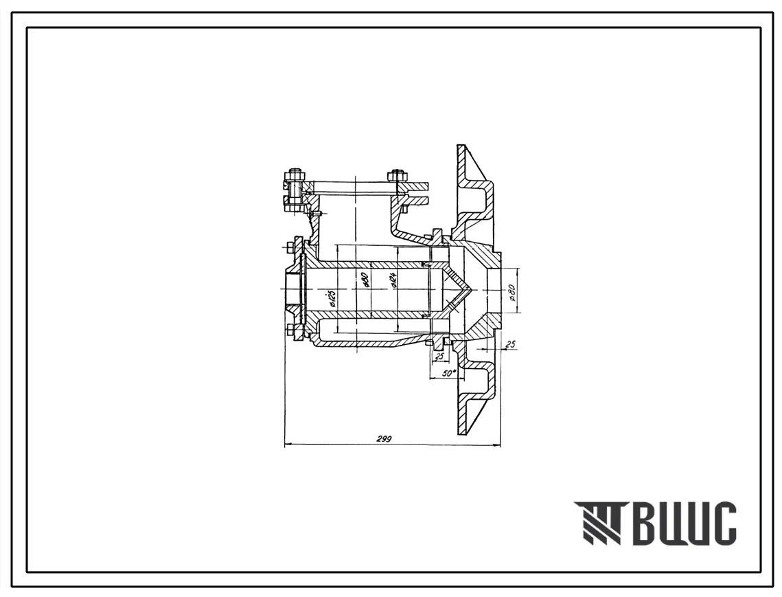 Проект Н6034 Горелка дутьевая унифицированная вихревая для низкокалорийных газов , короткофакельная , производительностью 0,4 Гкал/ч ГДУВ-0,4-Н1