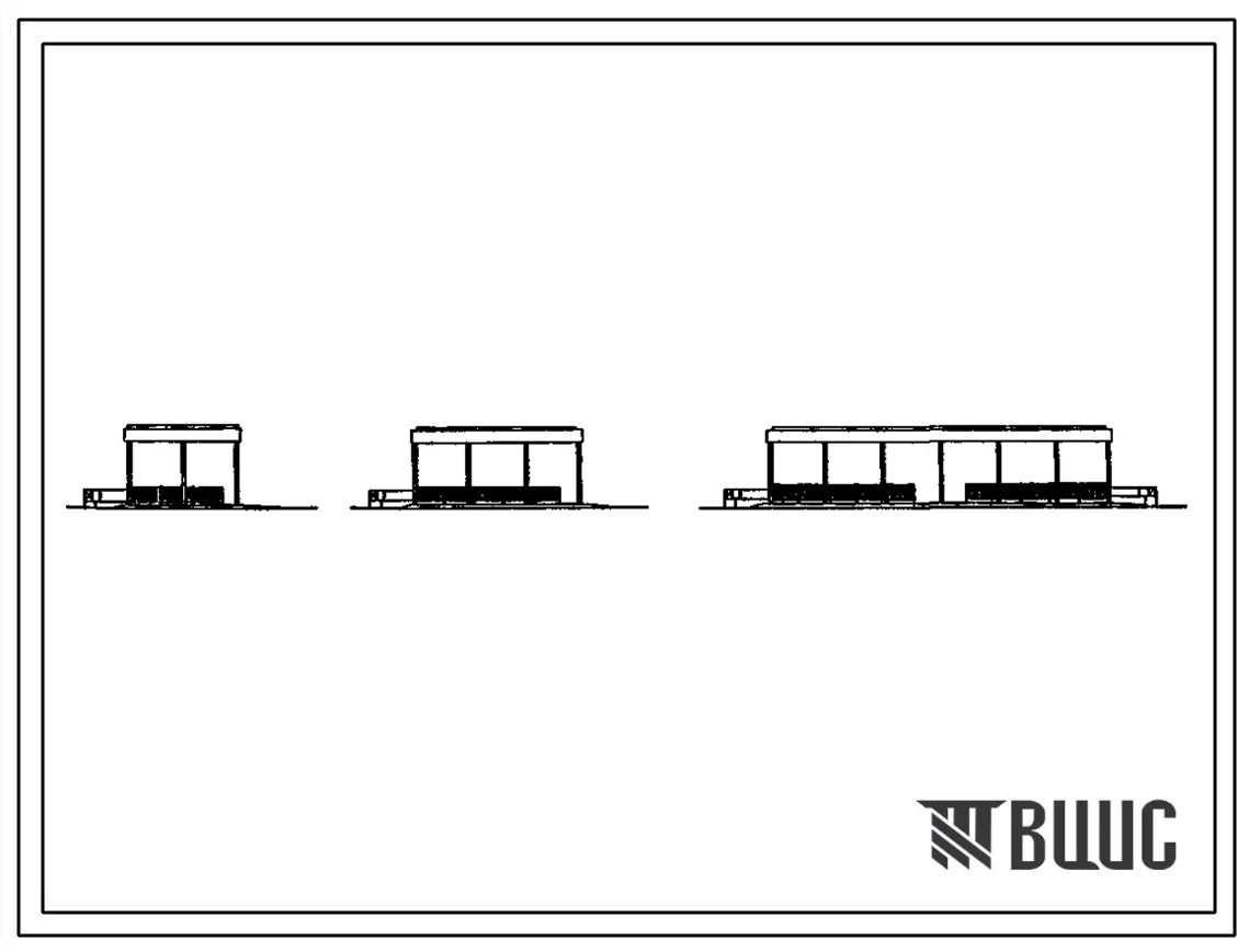 Типовой проект 817-215.84 Навесы для хранения сена емкостью 60, 100, 200 т. Размены навесов: 12x12, 12x18, 12x36 м соответственно.Расчетная температура: -40°С. Покрытие - асбестоцементные листы по железобетонным прогонам и фермам