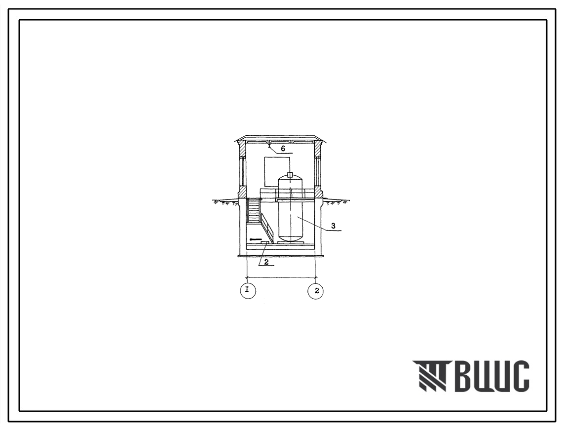 Типовой проект 901-2-69с Пневматическая насосная станция хозяйственно-противопожарного водоснабжения производительностью 25 м.куб/час для районов с сейсмичнотью до 9 баллов