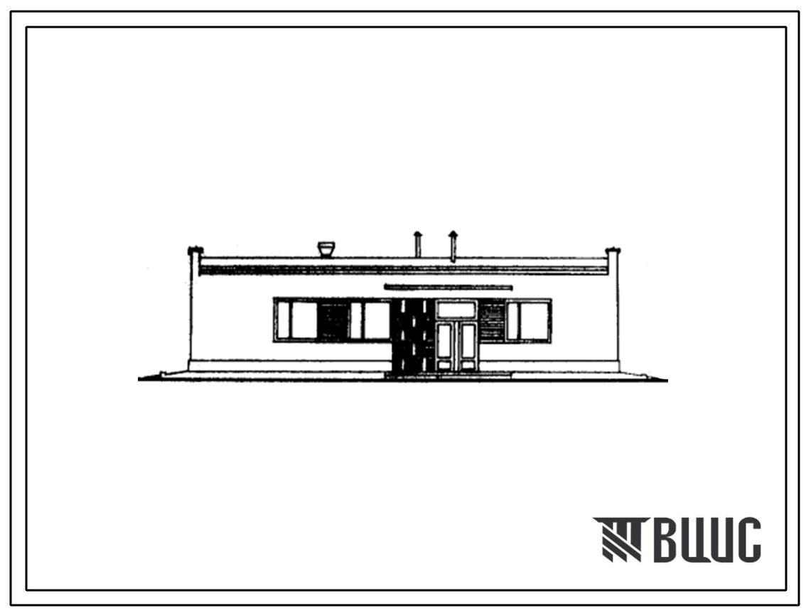 Типовой проект 407-3-135С Здание общеподстанционного пункта управления на 32 панели (Тип 4).