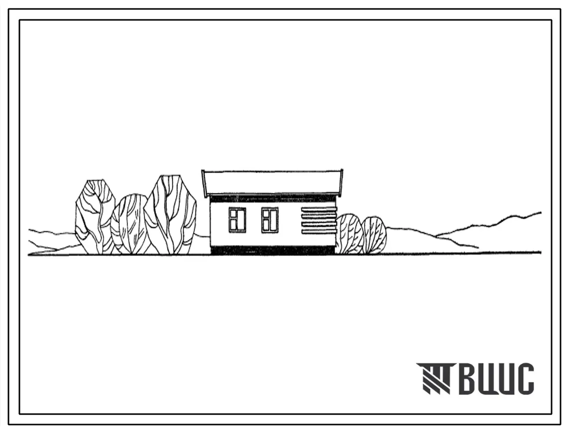 Типовой проект 184-52-123с 1-этажный 1-квартирный 5-комнатный жилой дом.