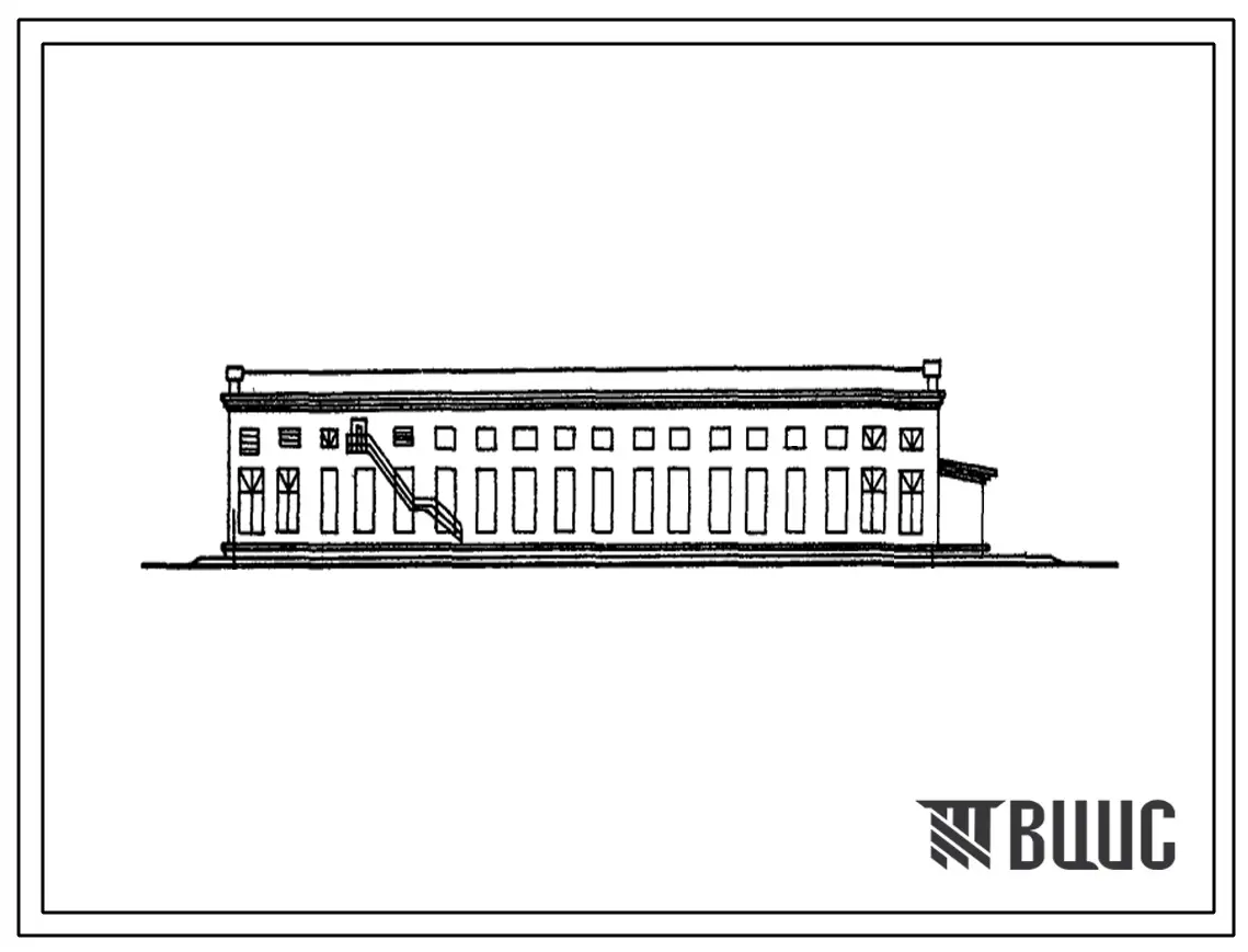 Типовой проект 816-74/70 Центральная ремонтная мастерская для хозяйств с парком 100 тракторов.