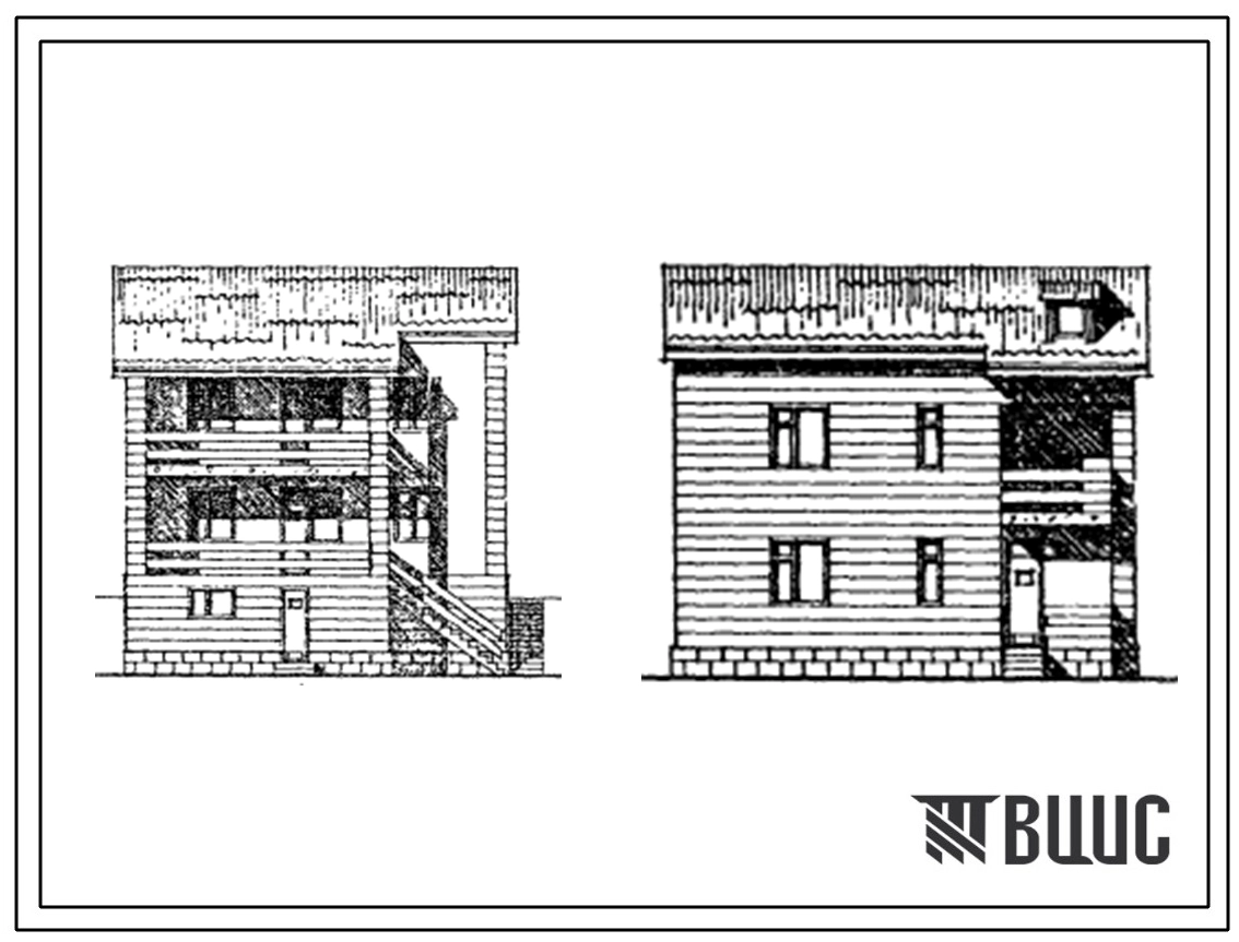 Типовой проект 145-18-26с.13.87 Одноквартирный 2-этажный 4-комнатный жилой дом (стены из туфового камня) на крутом рельефе. Для государственного строительства в сельской местности Армянской ССР