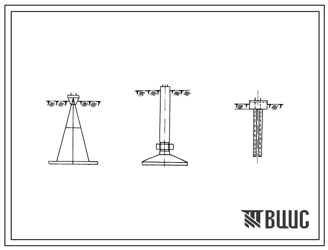 Серия 3.407-60 Фундаменты под опоры ВЛ 110 кв для горных условий (с отметкой над уровнем моря до 3000 м), районы по гололеду III и IV. Материалы для проектирования.
