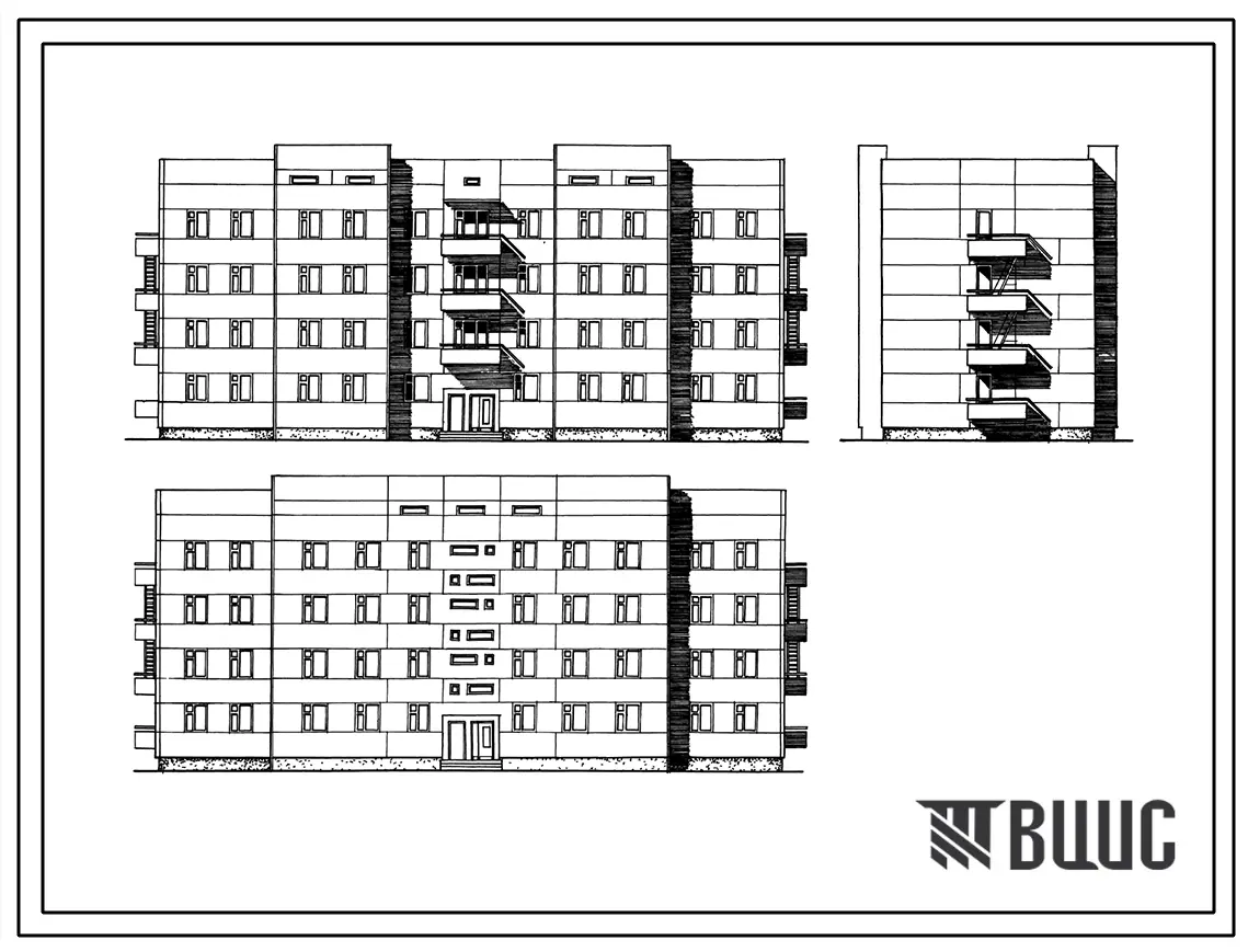 Типовой проект 161-26-94.85 Четырехэтажное общежитие на 100 человек для рабочих и служащих