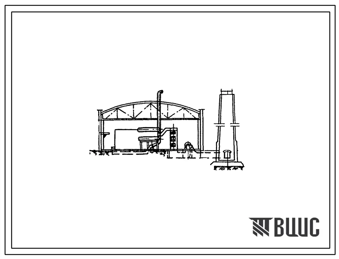 Типовой проект 903-1-42 Котельная с 3 котлами ДКВР-20-13. Топливо газ и мазут. Система теплоснабжения открытая. Теплоноситель вода. (Котельная закрытая).