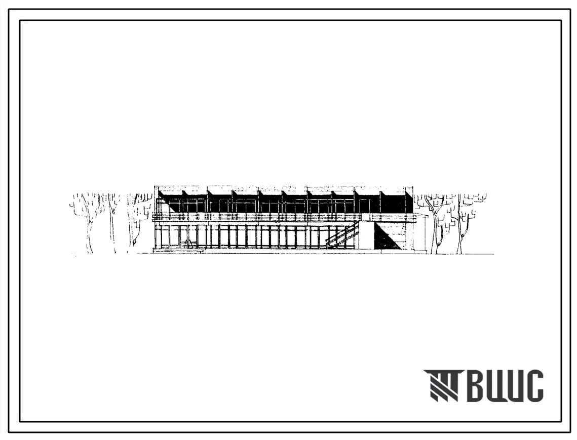 Типовой проект 272-20-13с Столовая доготовочная на 200 посадочных мест ( в полносборных конструкциях серии ИИ-04). Для строительства в IV строительно-климатической зоне, в районах с сейсмичностью 7-8 баллов. Стены из керамзитобетонных панелей.