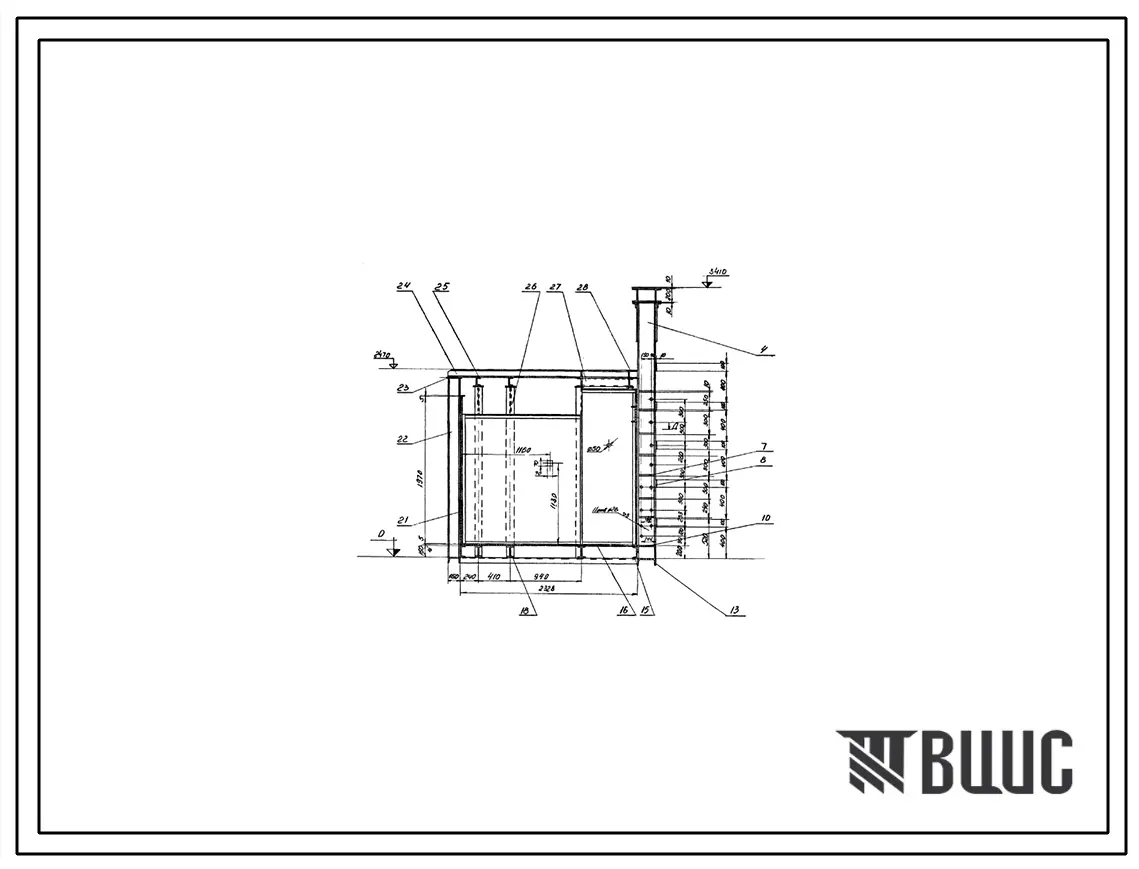 Проект ТР36714 Печь термическая камерная размером пода 1,39х1,39 м, на газе