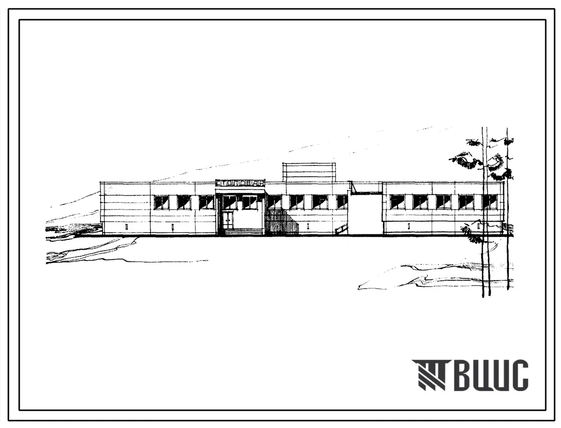 Типовой проект 272-20-106м Столовая на 67 мест КБО на 15 рабочих мест торгового центра, тип I. Для строительства в IА, IБ и IГ климатических подрайонах с вечномерзлыми грунтами.