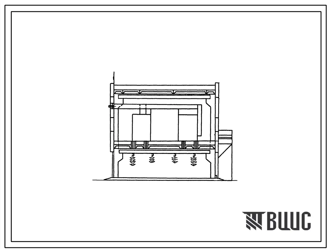 Типовой проект 407-3-297 Трансформаторные подстанции 110/10 кВ без выключателей на стороне высшего напряжения с трансформаторами мощностью от 25 до 63 МВА для промышленных предприятий. Тип 8 подстанция 110-3(V)-2х63-10-2(Б-20-2).