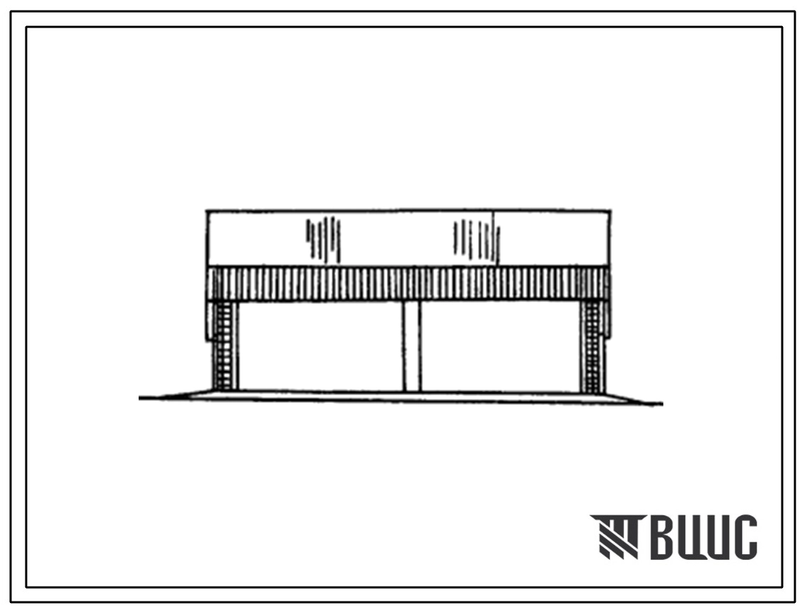 Типовой проект 801-402 Навес для отдыха 50 голов молодняка крупного рогатого скота.