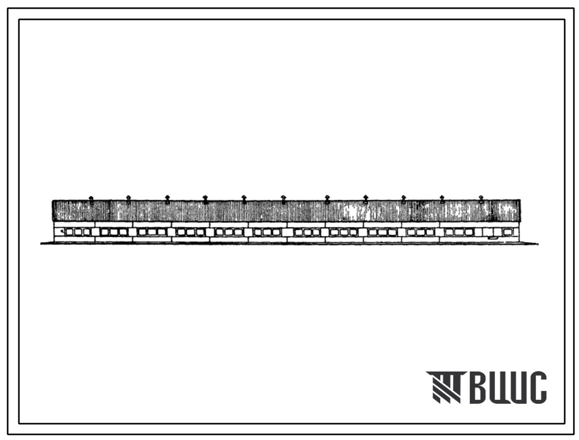 Типовой проект 801-2-22 Коровник на 200 коров привязного содержания (полносборное зданий со стоечно-балочным каркасом из конструкций высокой заводской готовности)
