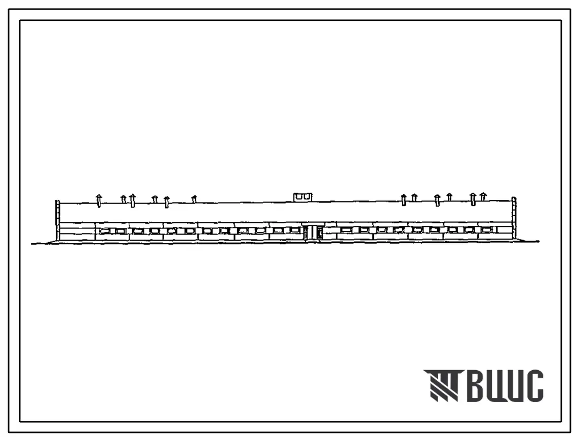 Типовой проект 801-2-37.84 Коровник на 200 коров привязного содержания с разворотом мобильного кормораздатчика в здании. Для условий Сибири. Доение - в молокопровод или в доильные ведра. Раздача кормов – мобильная. Удаление навоза – транспортерами. Размер
