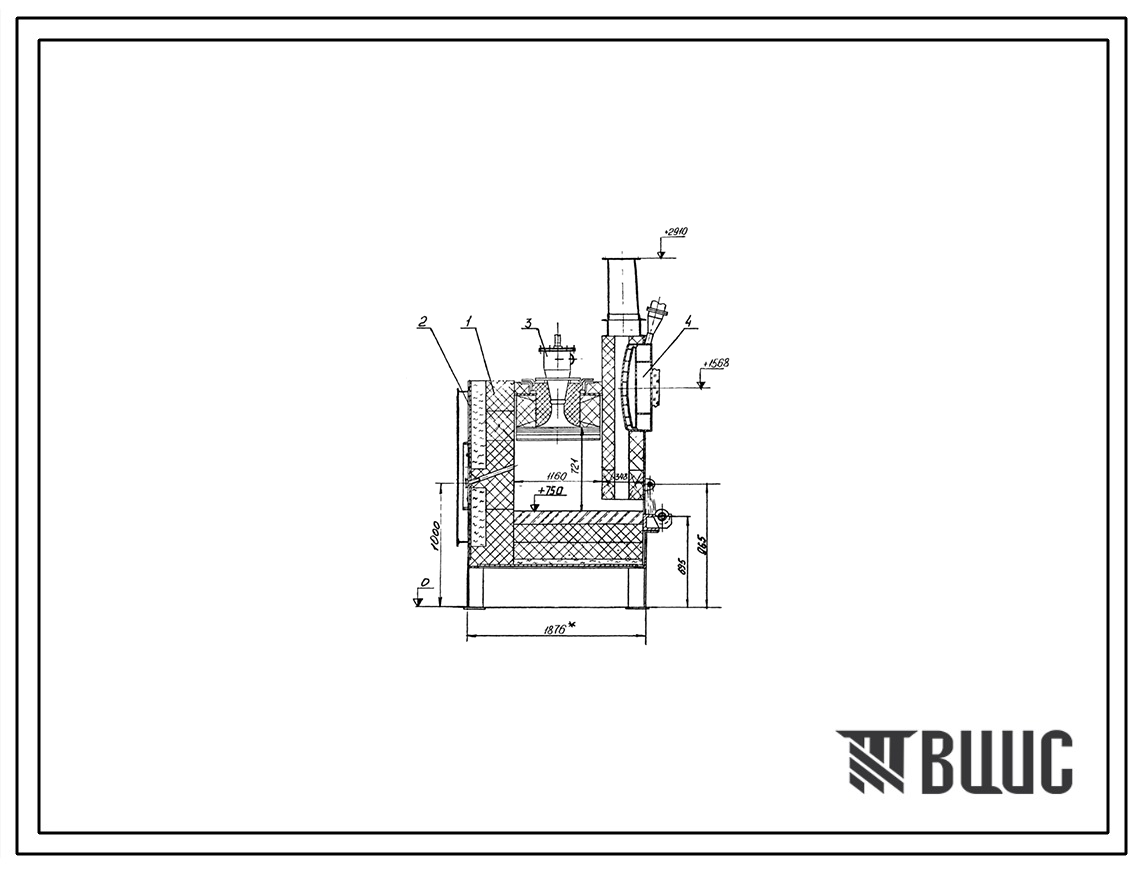 Проект 58444 Печь нагревательная щелевая на газе