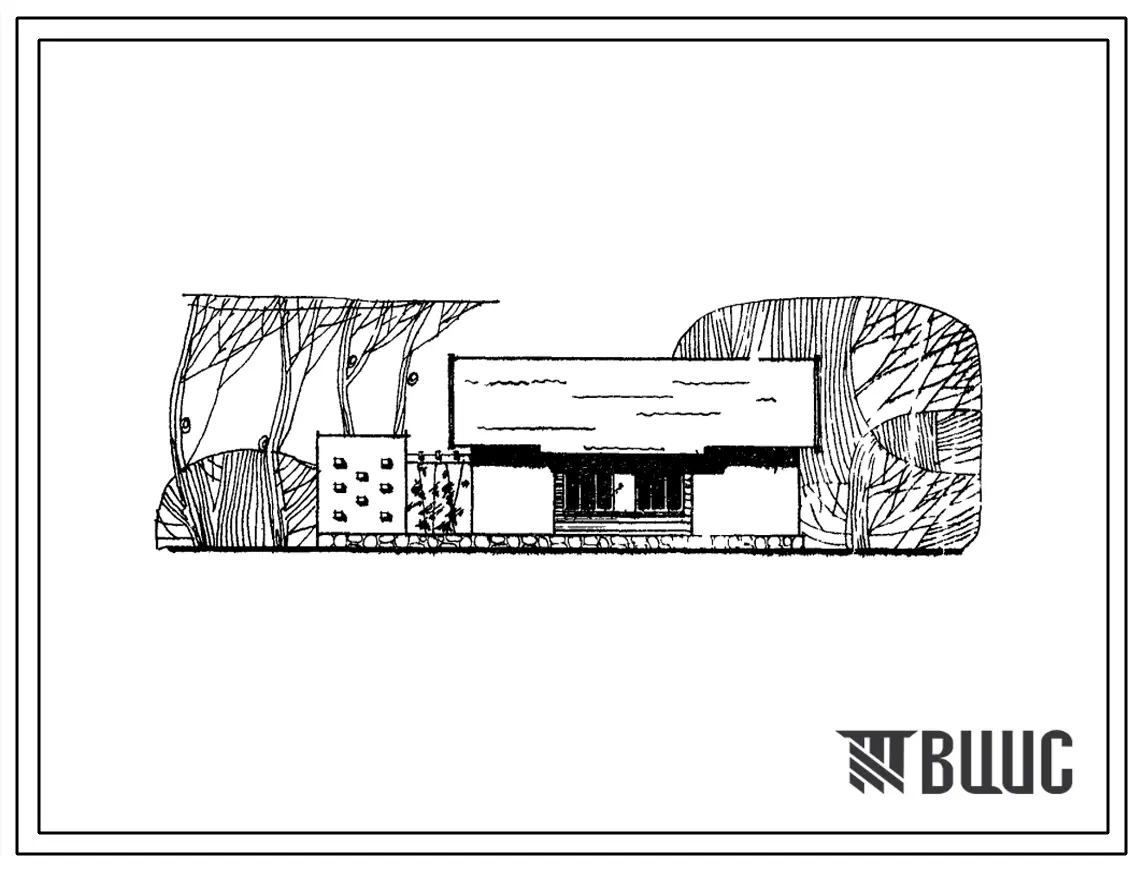 Типовой проект 184-24-33 1-этажный 1-квартирный 3-комнатный дом для индивидуального строительства. Для строительства во 2В, 3Б, и 3В климатических подрайонах.