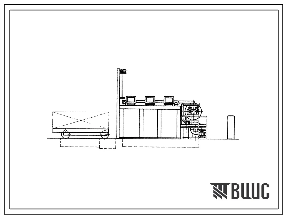 Типовой проект 406-9-203 Сушило камерное с тележкой, объем камеры 60 м3, на мазуте, для литейных форм и стержней