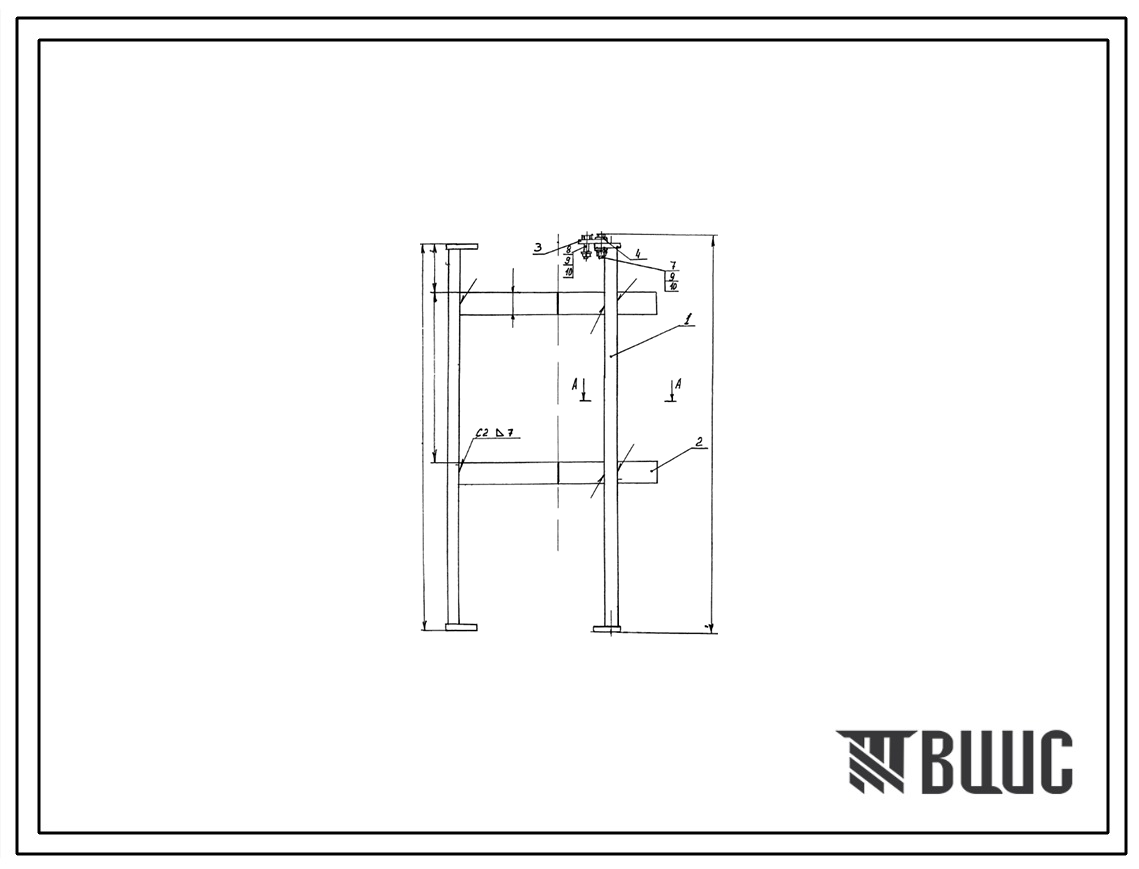 Шифр ФЩ-150.600.000 Подставка ФЩ-150.600.000
