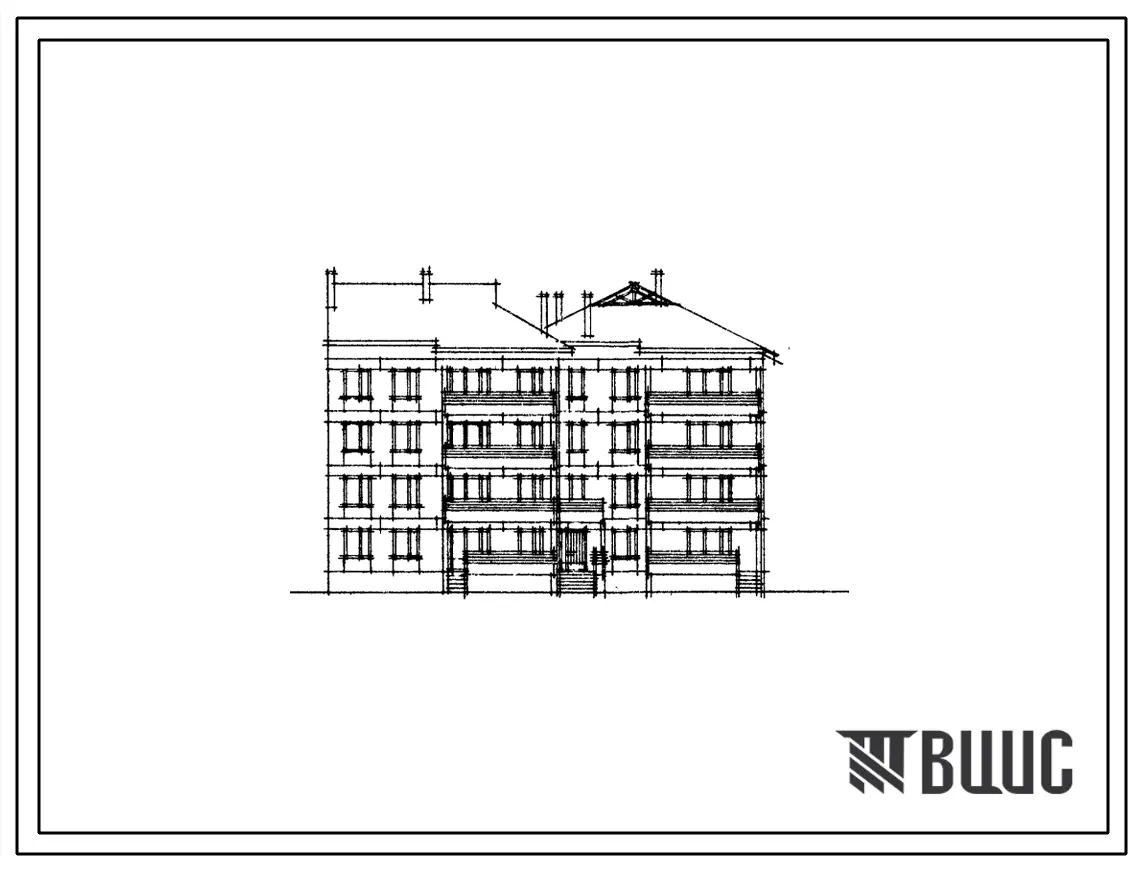 Типовой проект 17-030/1.2 4-этажная 16-квартирная поворотная блок-секция с квартирами типа 1Б-2Б-3Б-4Б. Для строительства в 1В климатическом подрайоне, 2 климатическом районе (с возможностью применения в 3 климатическом районе).