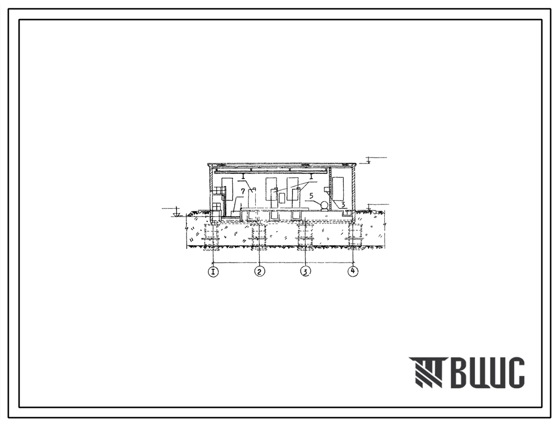 Типовой проект 902-2-58/70 Здание решеток с тремя механизированными решетками типа РММВ-1000