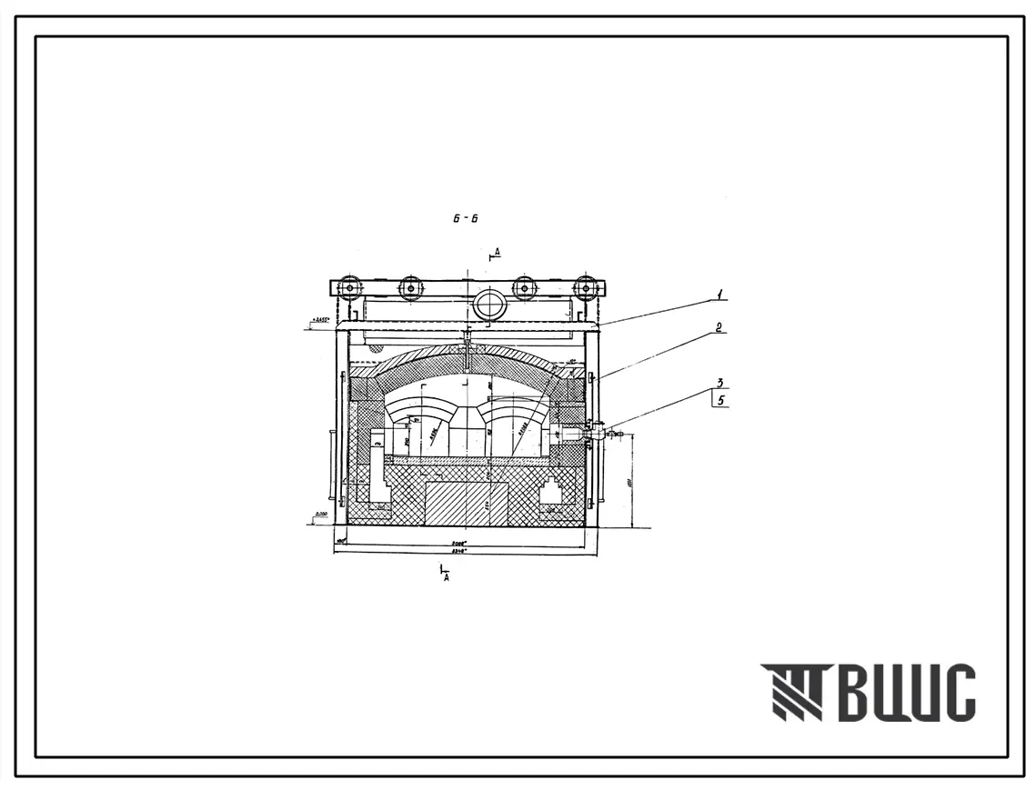 Проект 11789.04 Печь нагревательная камерная размерами пода 2,09х1,62 м на газе