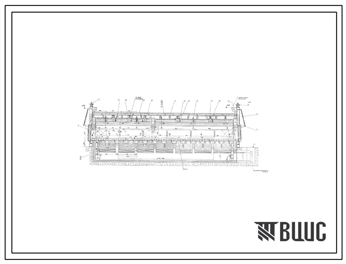 Проект ТР56958 Печь толкательная для нормализации размерами пода 3,13х14,3 м, на газе