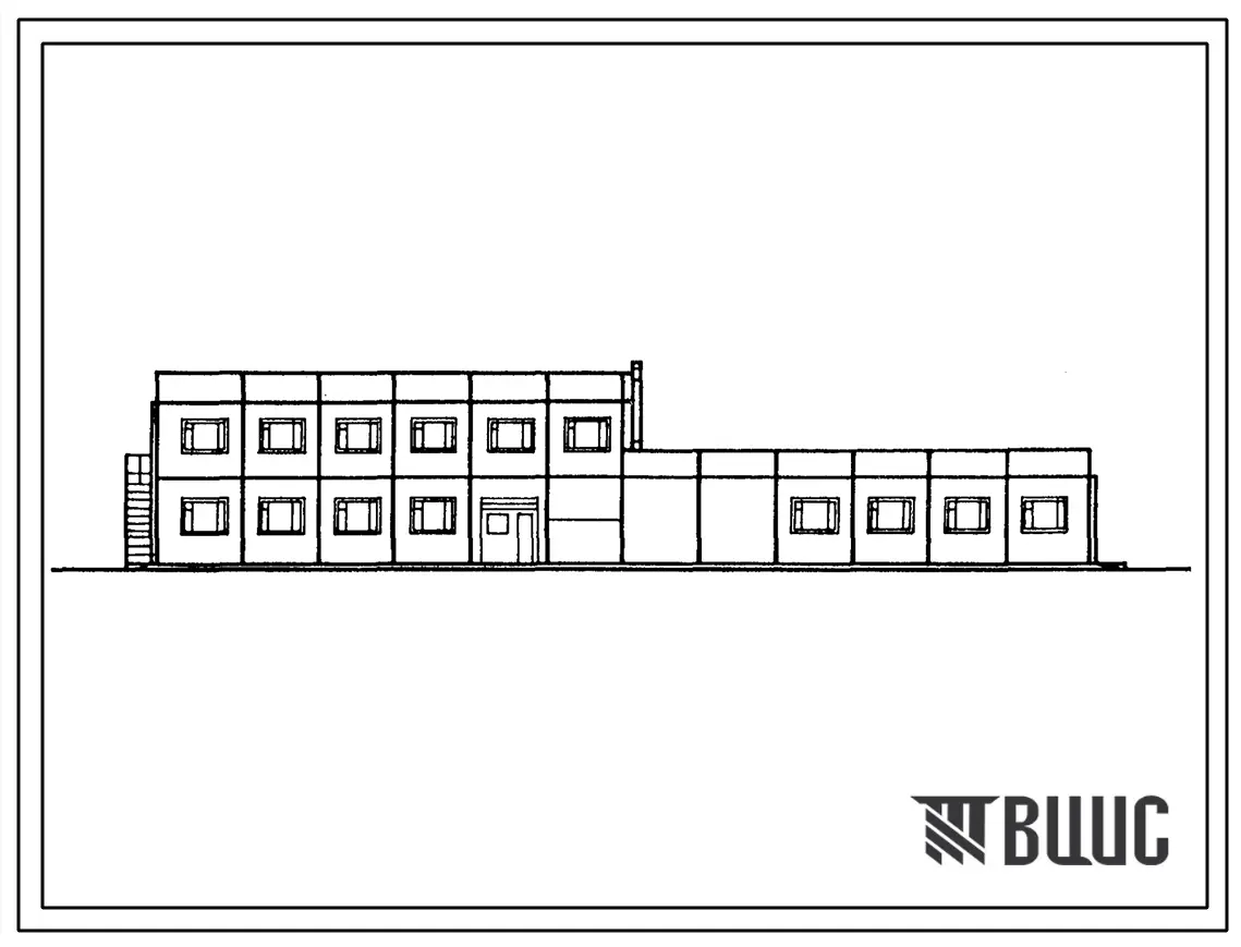 Типовой проект 506-171.12.89 Здание технических бригад для аэропортов ГА I–V классов